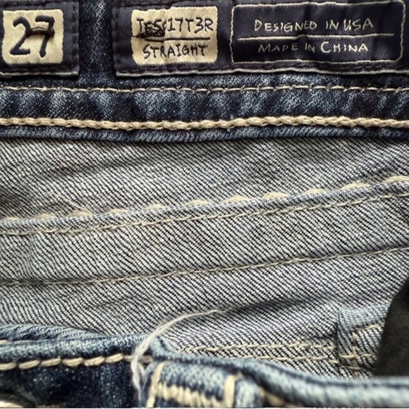 💃✨ MISS ME Straight Leg Jeans 💎🔥 Size 27 - Picture 7 of 13